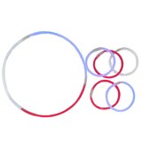 Americana Glow Stick Bracelets, 8 ct, thumbnail image