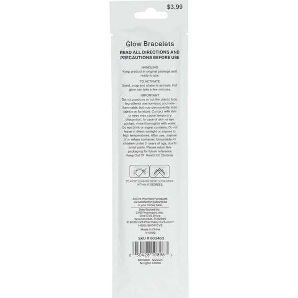Americana Glow Stick Bracelets, 8 ct