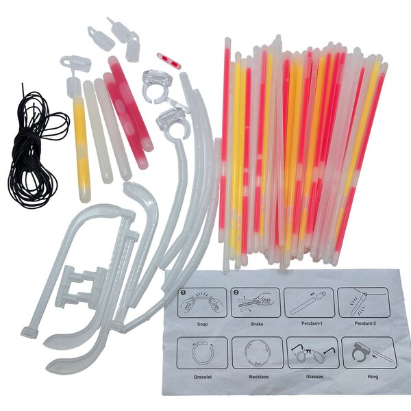 Americana Glow Stick Party Pack, 100 ct