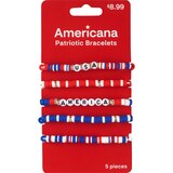 Americana Bead Bracelets, 5 ct, thumbnail image