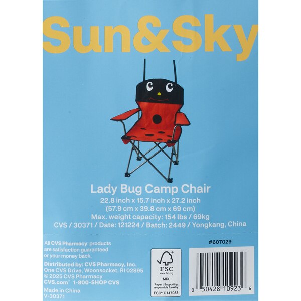 Sun & Sky Kid's Lady Bug Camp Chair