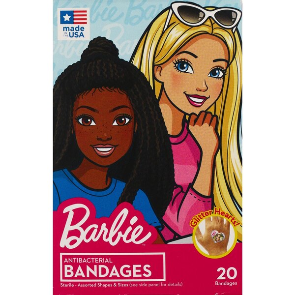 CVS Health Barbie Assorted Antibacterial Bandages, 20 CT