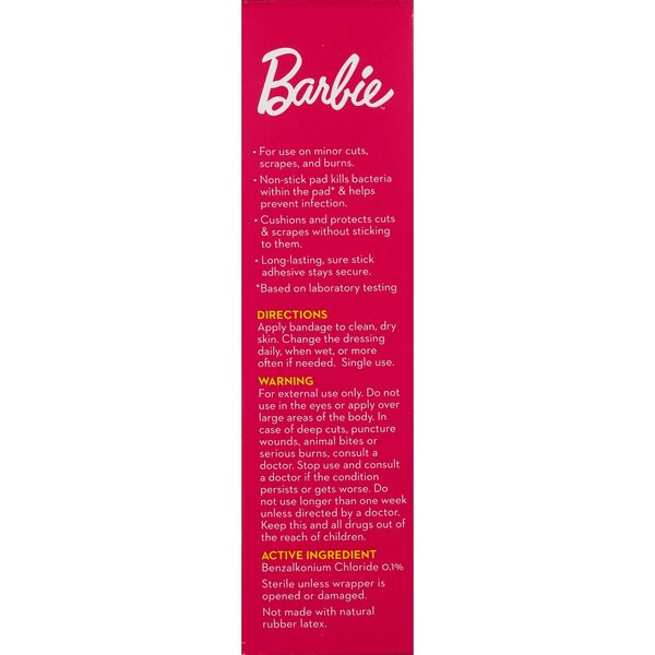 CVS Health Barbie Assorted Antibacterial Bandages, 20 CT