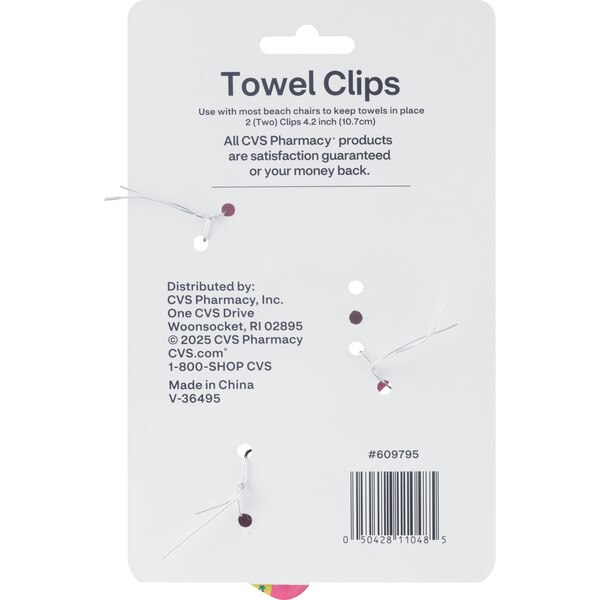 Sun & Sky Flamingo Towel Clips, 2 ct