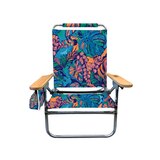 Sun & Sky 4-Position Hi-Back Beach Chair, Floral Print, thumbnail image