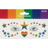 Klein Pride Temporary Face Tattoos, Assorted Designs, thumbnail image