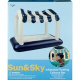 Sun & Sky Inflatable Floating Cabana Bar, 55 x 31.8 in, thumbnail image