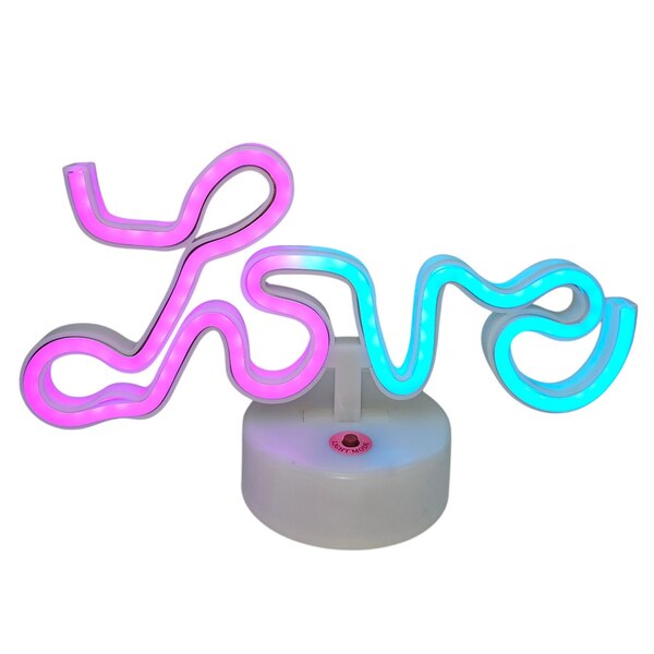 Neon "Love" Light Up Décor, 11 in