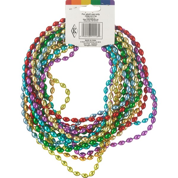 Klein Pride Bead Necklaces, 8 ct