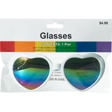 Klein White Heart Glasses, 1 pr, thumbnail image
