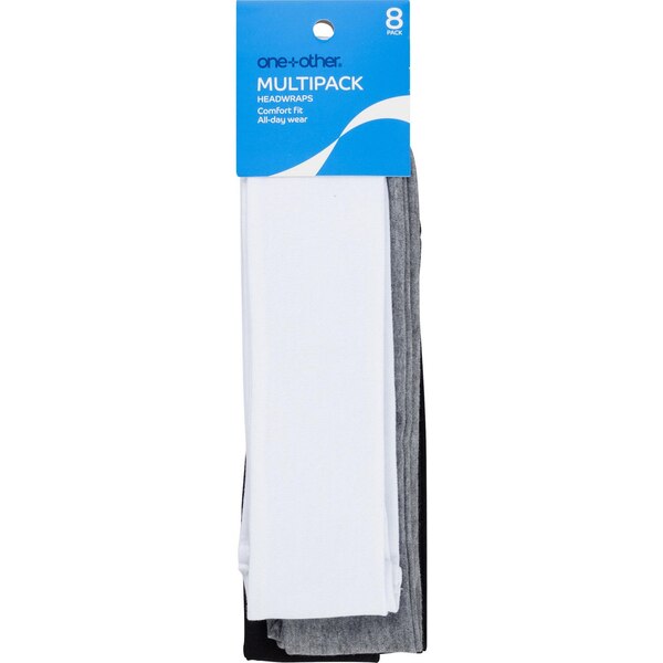 one+other All Day Wear Comfort Fit Headwrap, 8 CT