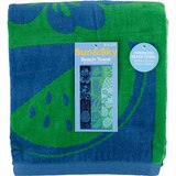 Sun & Sky Oversized Beach Towel, Blue & Green, 36 x 72 in, thumbnail image