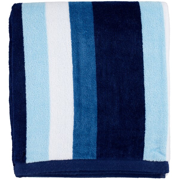 Sun & Sky Oversized Beach Towel, Blue Stripe, 36 x 72 in