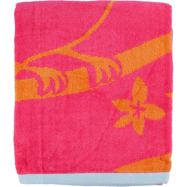 Sun & Sky Beach Towel, Pink & Orange Toucan, 31 x 61 in