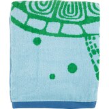 Sun & Sky Beach Towel, Green & Blue Turtle, 31 x 61 in, thumbnail image