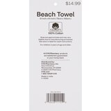 Sun & Sky Beach Towel, Green & Blue Turtle, 31 x 61 in, thumbnail image