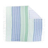 Sun & Sky Hammam Beach Blanket, Green Stripe, 60 x 60 in, thumbnail image