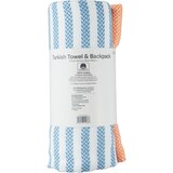Sun & Sky Turkish Beach Towel & Backpack, Multicolor Stripe, 34 x 64 in, thumbnail image