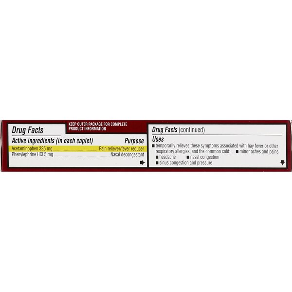 CVS Health Sinus Pain & Congestion Acetaminophen Caplets