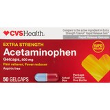 CVS Health Extra Strength Acetaminophen Pain Reliever & Fever Reducer 500 MG Gelcaps, thumbnail image