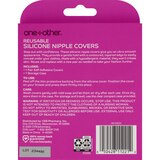 One+Other Reusable Silicone Nipple Cover, Dark, Size D+, 1 Set, thumbnail image