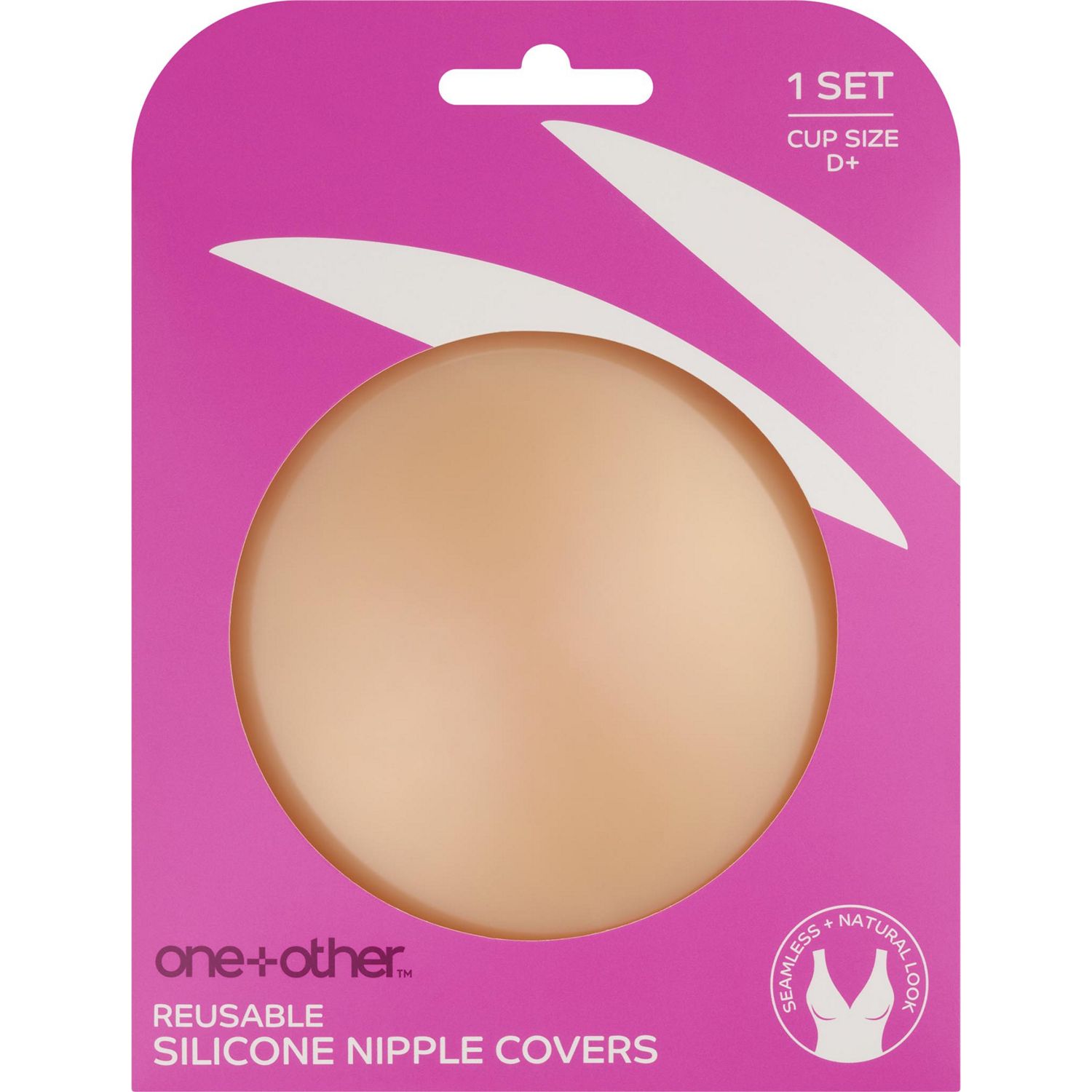 One+Other Reusable Silicone Nipple Cove, Size D+, 1 Set