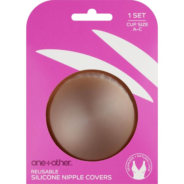 One+Other Reusable Silicone Nipple Cover, Deep, Size A-C, 1 Set