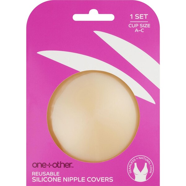 One+Other Reusable Silicone Nipple Cover, Light, Size A-C, 1 Set