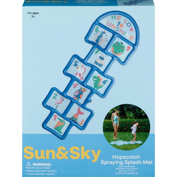 Sun & Sky Hopscotch Spraying Splash Mat