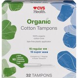 CVS Health Organic Cotton Regular/Super, 32 CT, thumbnail image