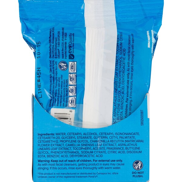 CVS Beauty Cleansing Makeup Remover Towelettes