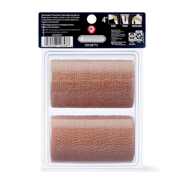 CVS Health PowerFlex Self-Adhering Sports Wrap, 4 CT