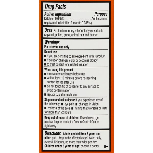 CVS Health Eye Itch Relief- Ketotifen Fumarate Ophthalmic Solution, 0.035%, 0.17 fl oz