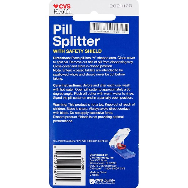 CVS Health Pill Splitter with Safety Shield