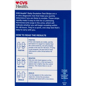 CVS Health Daily Ovulation Test Strips, 50 CT