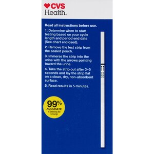 CVS Health Daily Ovulation Test Strips, 50 CT