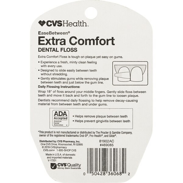 CVS Health Extra Comfort Dental Floss Fresh Mint Flavor