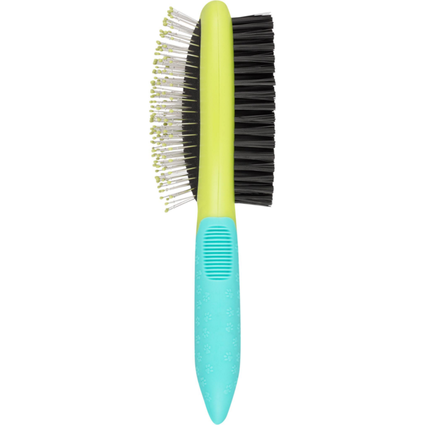 Pet Central Ergonomic Double-Sided Brush for Dogs