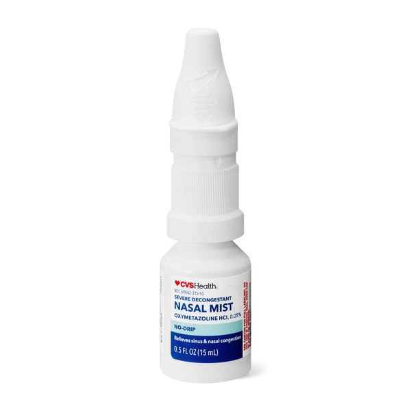 CVS 12HR No Drip Severe Decongestant Nasal Mist, 0.5 OZ