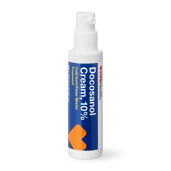 CVS Health Docosanol 10%, Cream Pump, 0.7 OZ