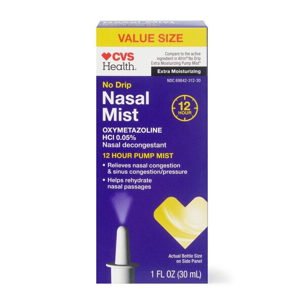 CVS Health 12HR No Drip Nasal Mist, 0.5 OZ