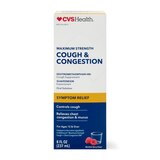 CVS Health Maximum Strength Cough and Congestion Relief, Menthol Berry, 8 OZ, thumbnail image