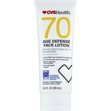 CVS Health Age Defense Broad Spectrum Sunscreen Face Lotion SPF 70, 3 OZ, thumbnail image 1 of 5