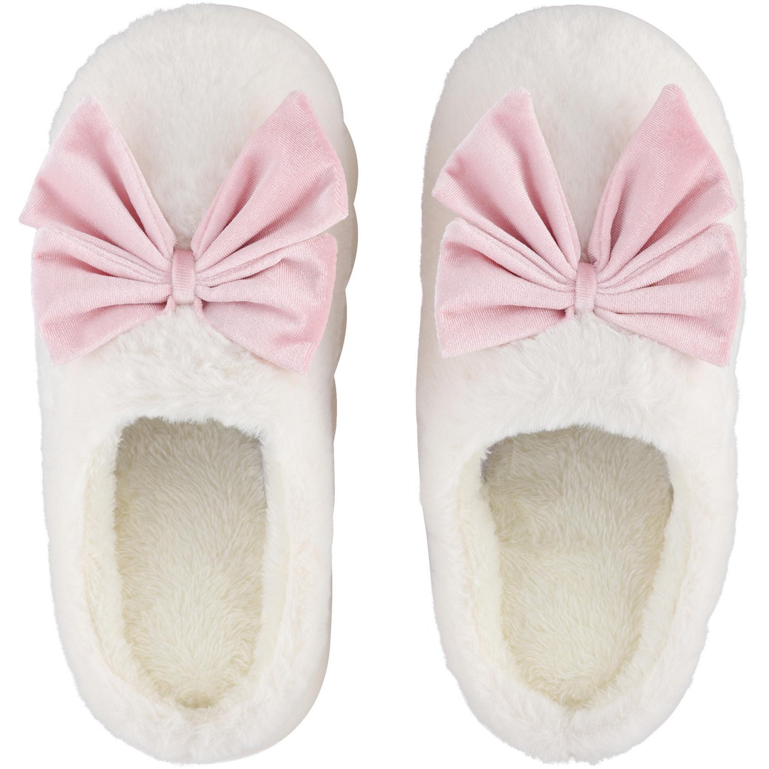 Wayland Square Pink Bow Slippers, Assorted Sizes image.