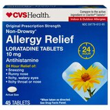 CVS Health 24HR Non Drowsy Allergy Relief Loratadine Tablets, thumbnail image