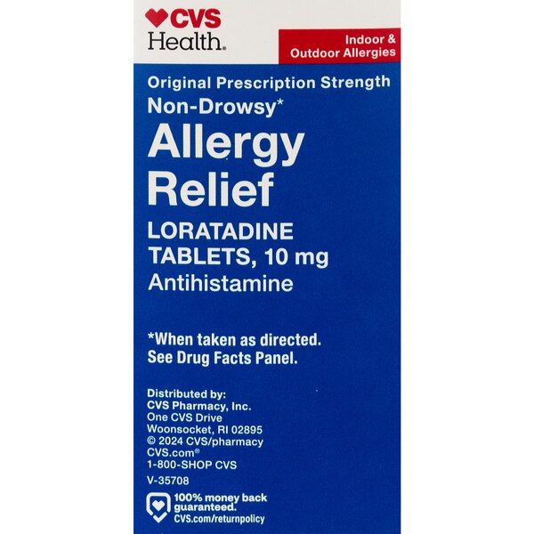 CVS Health 24HR Non Drowsy Allergy Relief Loratadine Tablets