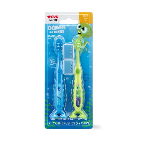 CVS Health Preschool Toothbrush, Ocean Friends, 2 CT