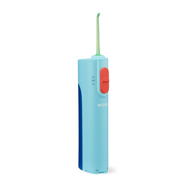CVS Health Handheld Battery Water Flosser, Blue