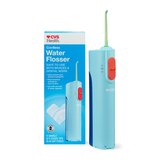 CVS Health Handheld Battery Water Flosser, Blue, thumbnail image