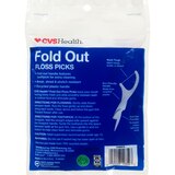 CVS Health Fold Out Floss Picks, Sweet Mint, 90 CT, thumbnail image